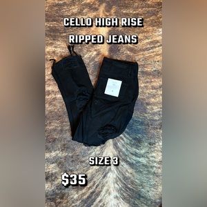 Cello high rise ripped jeans
